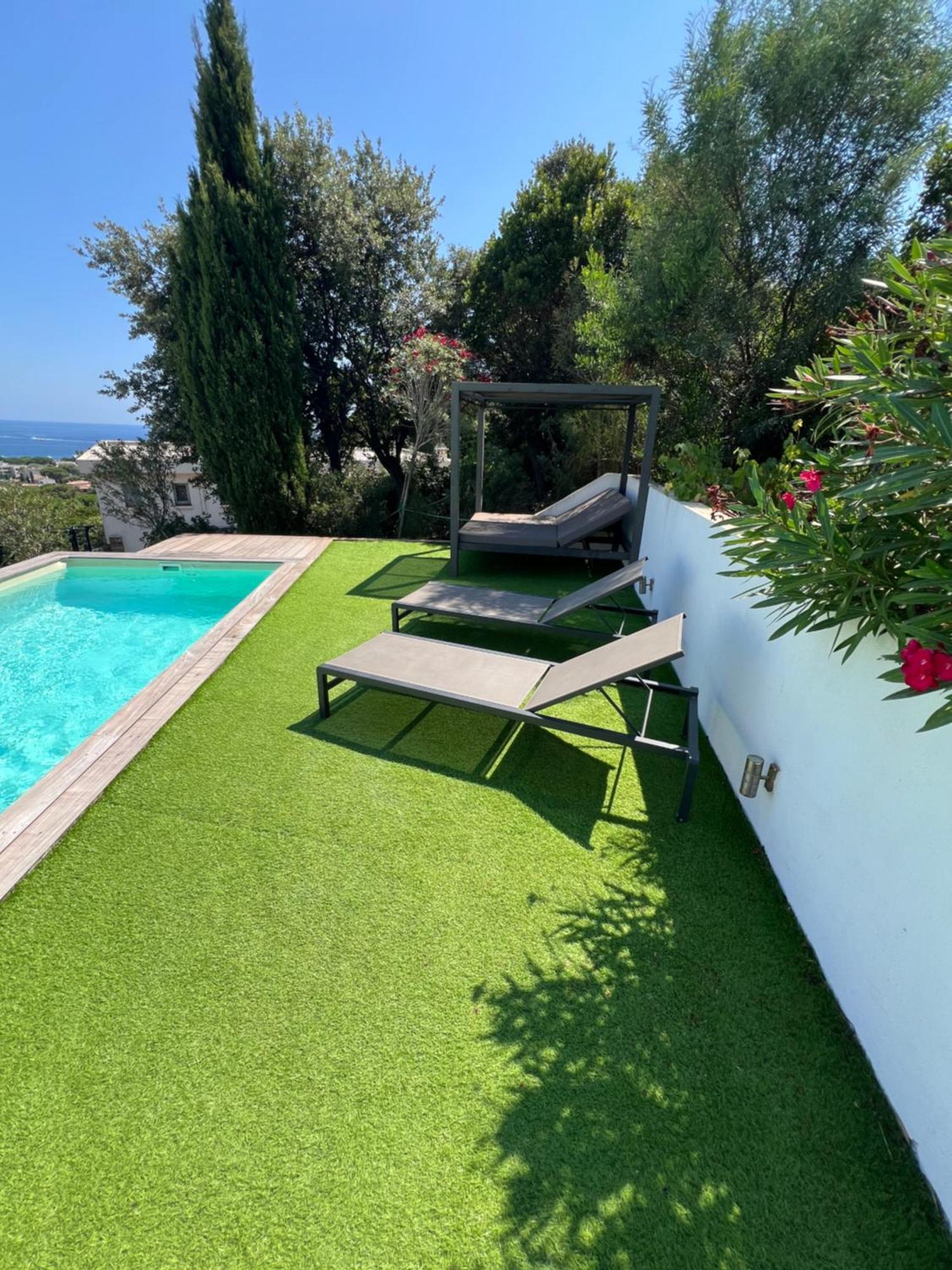 Rdc De Villa Avec Piscine Cavalaire-sur-Mer Kültér fotó